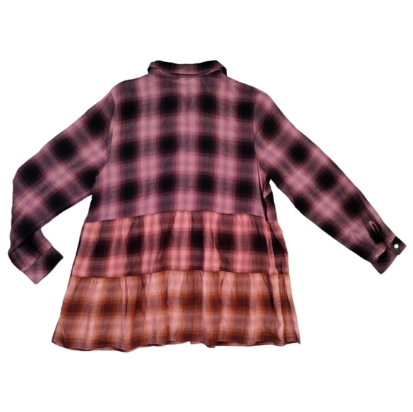 J. jill Y2K Plaid Tunic Babydoll Top - Picture 7 of 9